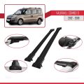 Vauxhall Combo D 2012-2018 Arası ile Uyumlu FLY Model Ara Atkı Tavan Barı Siyah 2 Adet