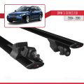 BMW 5 Serisi (E61) Touring 2004-2010 Arası ile Uyumlu HOOK Model Ara Atkı Tavan Barı Siyah 2 Adet