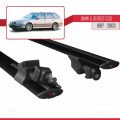 BMW 5 Serisi (E39) Touring 1997-2003 Arası ile Uyumlu HOOK Model Ara Atkı Tavan Barı Siyah 2 Adet