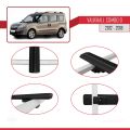 Vauxhall Combo D 2012-2018 Arası ile Uyumlu BASIC Model Ara Atkı Tavan Barı Siyah 3 Adet