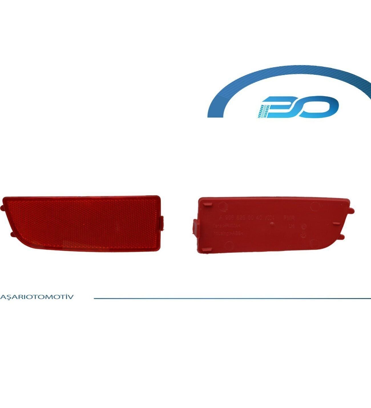 Volkswagen Crafter 2007-2017 Uyumlu Arka Sağ Tampon Reflektörü