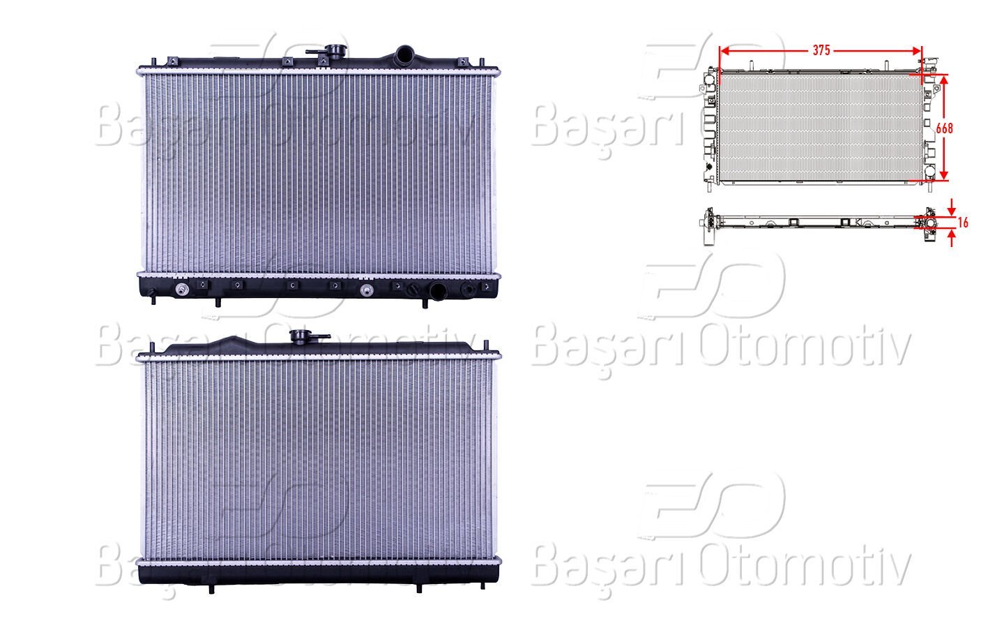 Mitsubishi Galant 1.8 2.0 1987-1993 Otomatik Şanzıman Su Radyatörü