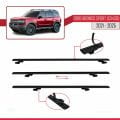Ford Bronco Sport (CX430) 2021 ve Sonrası ile Uyumlu BASIC Model Ara Atkı Tavan Barı Siyah 2 Adet