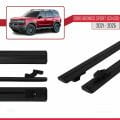 Ford Bronco Sport (CX430) 2021 ve Sonrası ile Uyumlu BASIC Model Ara Atkı Tavan Barı Siyah 2 Adet