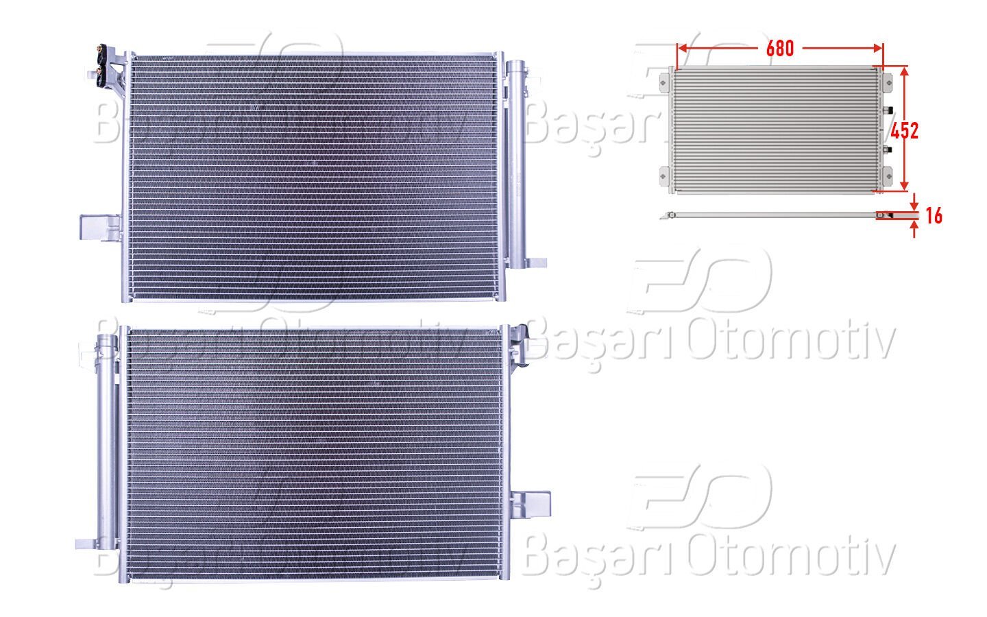 Volkswagen T7 Caravelle 7 Multivan 6 2.0TDI Klima Radyatörü