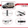 Vauxhall Combo D 2012-2018 Arası ile Uyumlu BASIC Model Ara Atkı Tavan Barı Gri 3 Adet