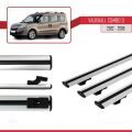 Vauxhall Combo D 2012-2018 Arası ile Uyumlu BASIC Model Ara Atkı Tavan Barı Gri 3 Adet