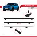 KIA EV9 GT-LINE 2024 ve Sonrası ile Uyumlu BASIC Model Ara Atkı Tavan Barı Siyah 3 Adet