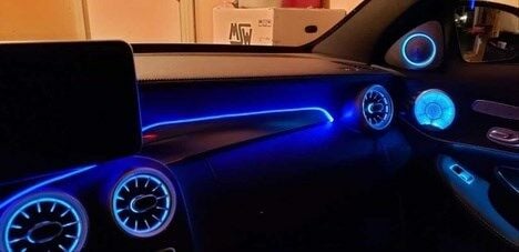 Mercedes W205 C-Glc Uyumlu Göğüslük Ambiyans Aydınlatma 32 Ve 64 Renk
