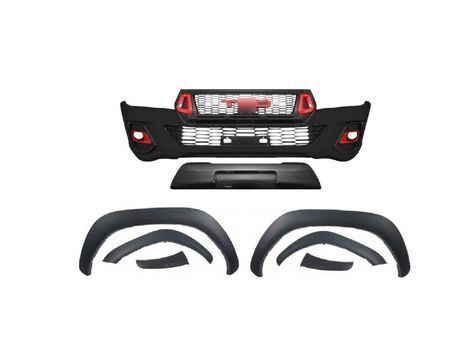 Toyota Hılux Revo 2016+ Uyumlu Rocco TRD Body Kit (Panjur & Tampon & Dodik Seti)
