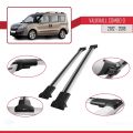 Vauxhall Combo D 2012-2018 Arası ile Uyumlu FLY Model Ara Atkı Tavan Barı Gri 2 Adet
