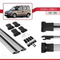 Vauxhall Combo D 2012-2018 Arası ile Uyumlu FLY Model Ara Atkı Tavan Barı Gri 2 Adet