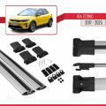 Kia Stonic 2017 ve Sonrası ile Uyumlu FLY Model Ara Atkı Tavan Barı Gri 2 Adet