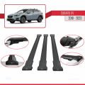 Subaru XV 2 2018-2023 Arası ile Uyumlu FLY Model Ara Atkı Tavan Barı Siyah 3 Adet