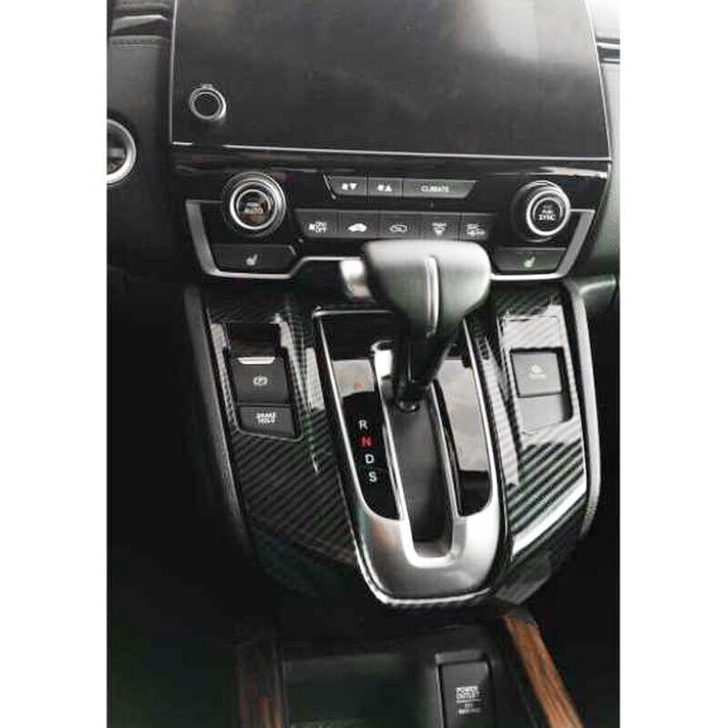 Honda CR-V Uyumlu Yedek Parça Vites Konsol Kaplaması Karbon 2018-2021