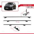 Vauxhall Antara 2007-2016 Arası ile Uyumlu BASIC Model Ara Atkı Tavan Barı Gri 3 Adet