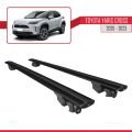 Toyota Yaris Cross 2020-2023 Arası ile Uyumlu HOOK Model Ara Atkı Tavan Barı Siyah 2 Adet