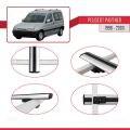 Peugeot Partner Pre-Facelift 1996-2003 Arası ile Uyumlu BASIC Model Ara Atkı Tavan Barı Gri 4 Adet