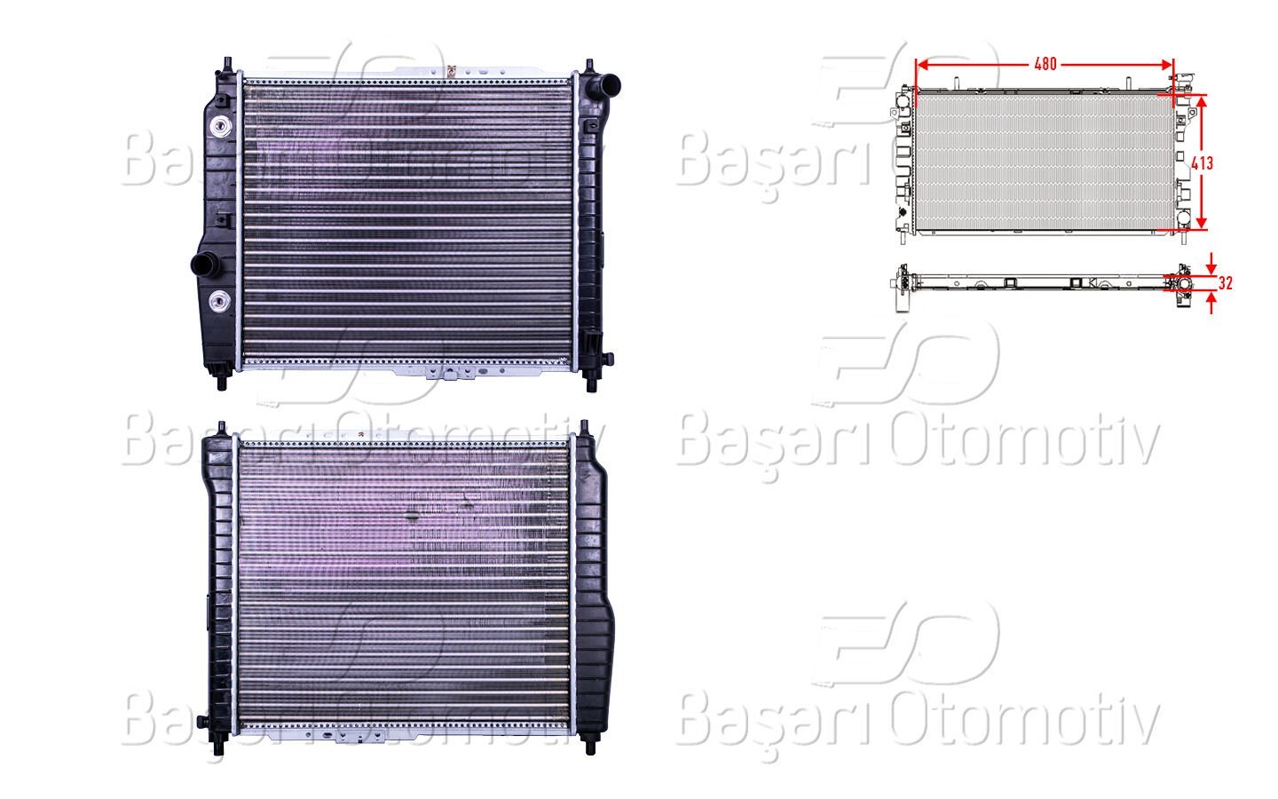 Chevrolet Aveo T200 Kalos 2003 ve Sonrası Uyumlu Otomatik Şanzıman Su Radyatörü