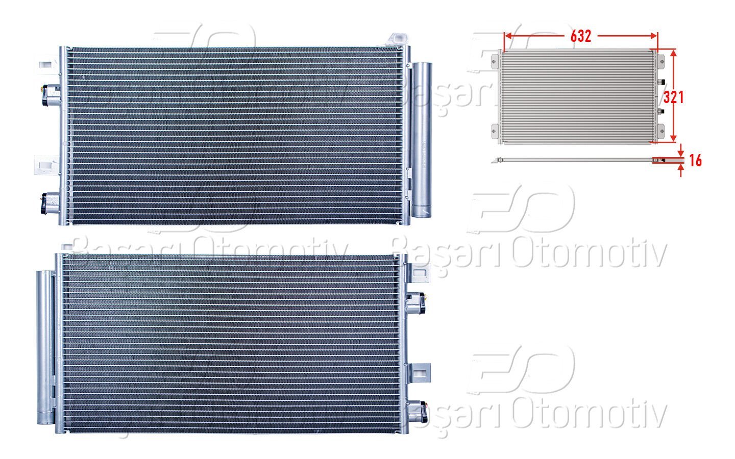 MINI Cooper R50 R53 R52 2000-2008 Uyumlu Klima Radyatörü