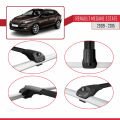 Renault Megane 3 ST 2009-2015 Arası ile Uyumlu ACE-1 Ara Atkı Tavan Barı Siyah 3 Adet