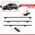Infiniti EX35 EX37 2008-2013 Arası ile Uyumlu BASIC Model Ara Atkı Tavan Barı Siyah 3 Adet