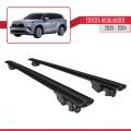 Toyota Highlander 2020-2024 Arası ile Uyumlu HOOK Model Ara Atkı Tavan Barı Siyah 2 Adet