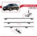 Infiniti EX35 EX37 2008-2013 Arası ile Uyumlu BASIC Model Ara Atkı Tavan Barı Gri 3 Adet