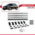 Infiniti EX35 EX37 2008-2013 Arası ile Uyumlu BASIC Model Ara Atkı Tavan Barı Gri 3 Adet