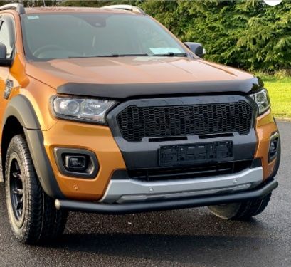 Toyota Revo 2006+ Off Road Ön Tampon Koruma Demiri Siyah (Tekli Bıyık) AQM4WD