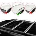 Toyota Yaris Verso (XP20) 1999-2005 Arası ile Uyumlu BASIC Model Ara Atkı Tavan Barı Gri 3 Adet