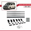 Toyota Yaris Verso (XP20) 1999-2005 Arası ile Uyumlu BASIC Model Ara Atkı Tavan Barı Gri 3 Adet