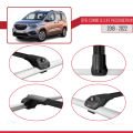 Opel Combo E Life 2019-2022 Arası ile Uyumlu ACE-1 Ara Atkı Tavan Barı Siyah 4 Adet