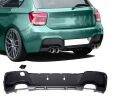 Bmw 1 Serisi F20 2011-2015 MT Tampon İçin Çift Çıkış Difüzör (İkili Çıkış)