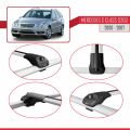 Mercedes C Class 2 (S203) 2000-2007 Arası ile Uyumlu ACE-1 Ara Atkı Tavan Barı Gri 2 Adet