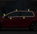 Volkswagen Golf 7 - 7.5 2013-2020 Cam Çerçeve Nikelajı