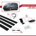 Peugeot Expert 3 Traveller 2017 ve Sonrası ile Uyumlu BASIC Model Ara Atkı Tavan Barı Siyah 4 Adet