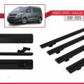 Peugeot Expert 3 Traveller 2017 ve Sonrası ile Uyumlu BASIC Model Ara Atkı Tavan Barı Siyah 4 Adet
