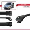 Opel Combo D 2012-2018 Arası ile Uyumlu ACE-1 Ara Atkı Tavan Barı Siyah 4 Adet
