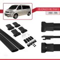 Volkswagen T5 Multivan 2003-2015 Arası ile Uyumlu FLY Model Ara Atkı Tavan Barı Siyah 2 Adet