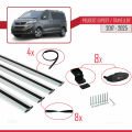 Peugeot Expert 3 Traveller 2017 ve Sonrası ile Uyumlu BASIC Model Ara Atkı Tavan Barı Gri 4 Adet