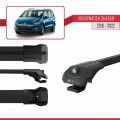 Volkswagen Sharan 2 (7N) 2010-2022 Arası ile Uyumlu ACE-1 Ara Atkı Tavan Barı Siyah 2 Adet