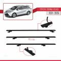 Toyota Sienna 4 (XL40) 2021 ve Sonrası ile Uyumlu BASIC Model Ara Atkı Tavan Barı Siyah 3 Adet
