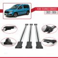 Ford Transit/Tourneo Connect 3 2022 ve Sonrası ile Uyumlu FLY Model Ara Atkı Tavan Barı Gri 3 Adet
