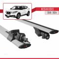 Nissan Kicks 2018-2024 Arası ile Uyumlu HOOK Model Ara Atkı Tavan Barı Gri 2 Adet