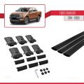 Ford Ranger (P375) 2011-2022 Arası ile Uyumlu FLY Model Ara Atkı Tavan Barı Siyah 3 Adet