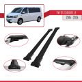 Volkswagen T6 Caravelle 2015-2024 Arası ile Uyumlu FLY Model Ara Atkı Tavan Barı Siyah 2 Adet