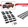 Ford Ranger (P375) 2011-2022 Arası ile Uyumlu FLY Model Ara Atkı Tavan Barı Gri 3 Adet