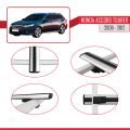 Honda Accord Tourer 2008-2012 Arası ile Uyumlu BASIC Model Ara Atkı Tavan Barı Gri 3 Adet