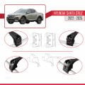 Hyundai Santa Cruz (NX4A OB) 2022 ve Sonrası ile Uyumlu ACE-2 Ara Atkı Tavan Barı Siyah 2 Adet